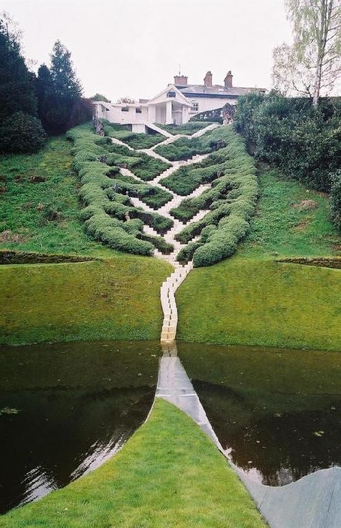 Kertművészeti kerti lépcső kép
